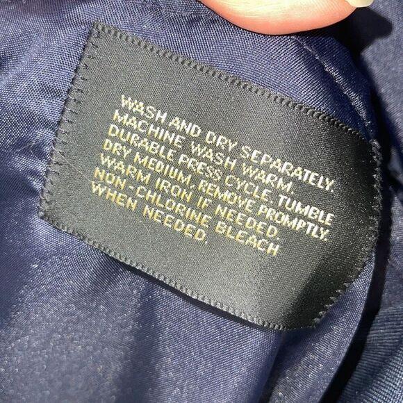 Vtg Reed St James Mens Single Breasted Notch Lapel Blazer Suit‎ Jacket Navy 46L - Picture 5 of 6